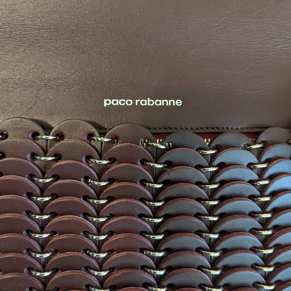 🌟Paco Rabanne Burgandy Chain Bag - Picture 7 of 14